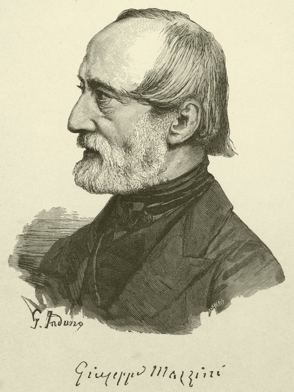 Giuseppe Mazzini (gravura) de Italian School