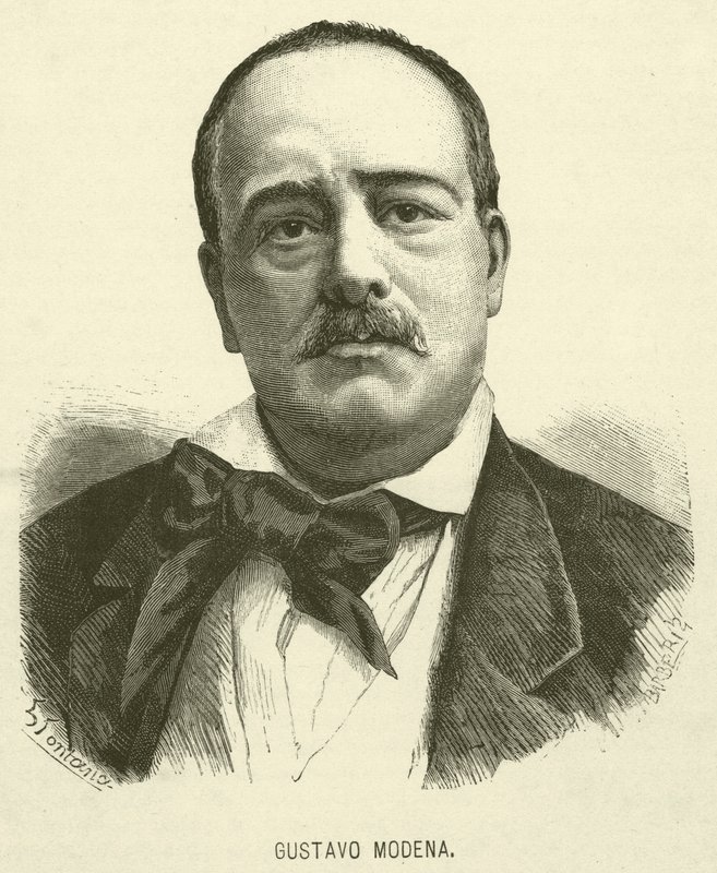 Gustavo Modena (gravura) de Italian School