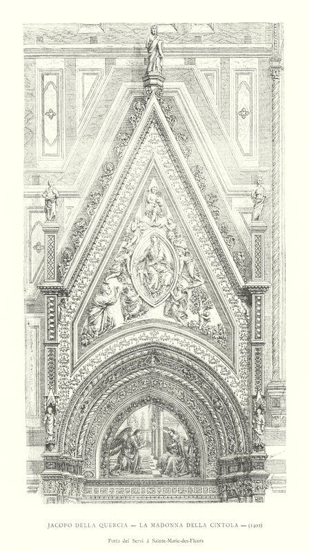 Jacopo della Quercia, A Virgem da Cintura de Italian School