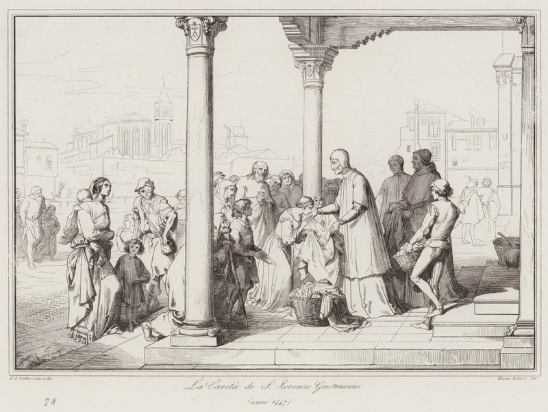 A Caridade de S. Lorenzo Giustiniani de Italian School