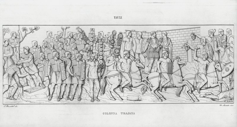 La Colonna Trajana, Coluna de Trajano de Italian School