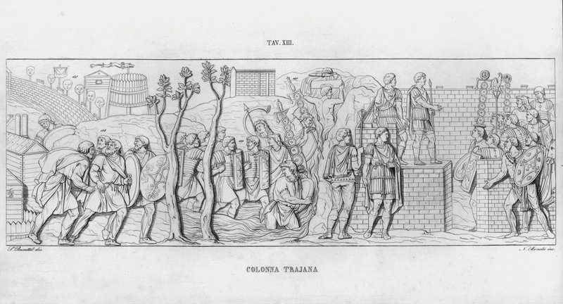 La Colonna Trajana, Coluna de Trajano de Italian School