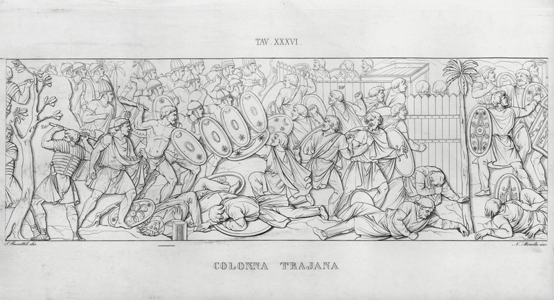 La Colonna Trajana, Coluna de Trajano de Italian School