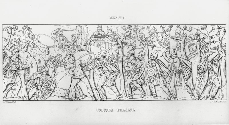 La Colonna Trajana, Coluna de Trajano de Italian School