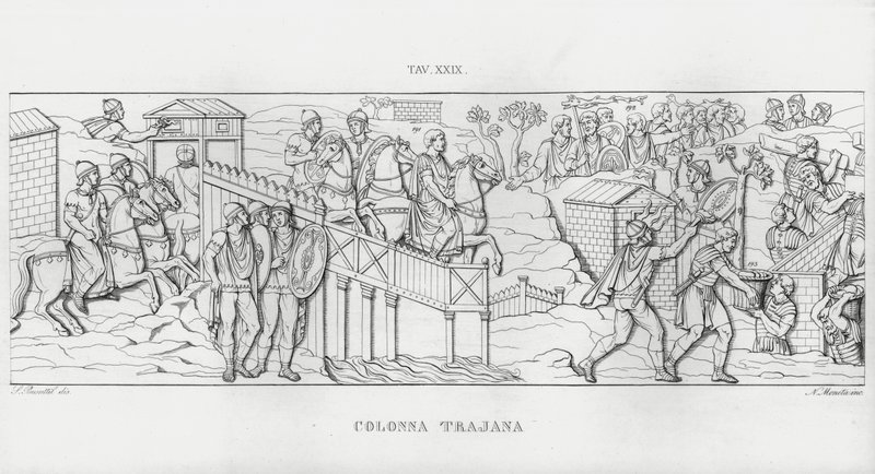 La Colonna Trajana, Coluna de Trajano de Italian School
