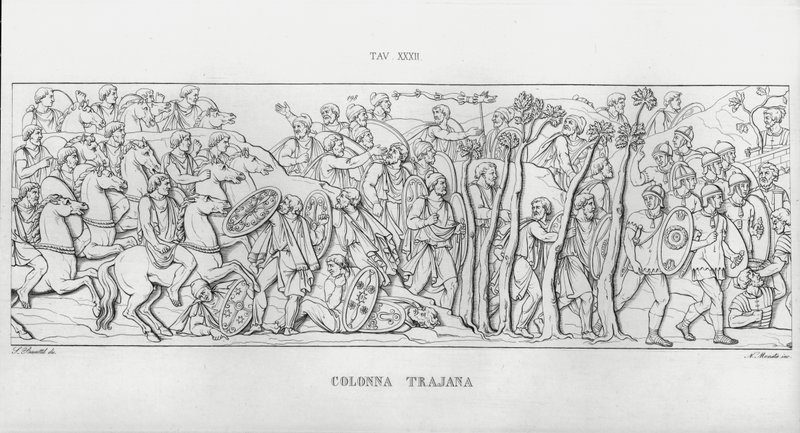 La Colonna Trajana, Coluna de Trajano de Italian School