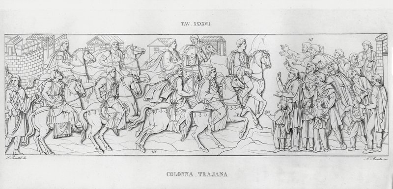 La Colonna Trajana, Coluna de Trajano de Italian School