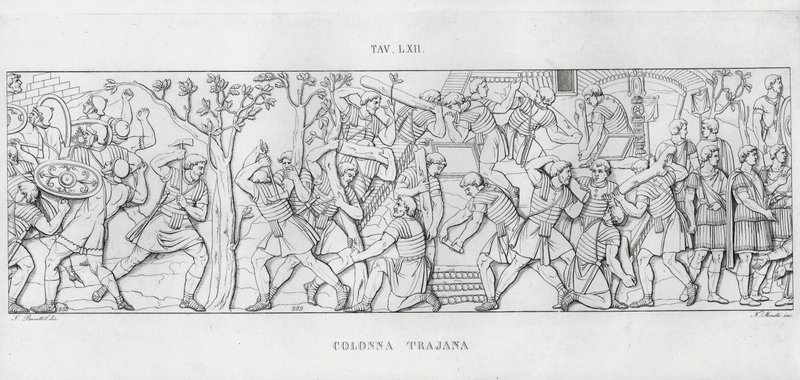 La Colonna Trajana, Coluna de Trajano de Italian School