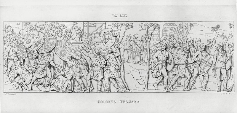 La Colonna Trajana, Coluna de Trajano de Italian School