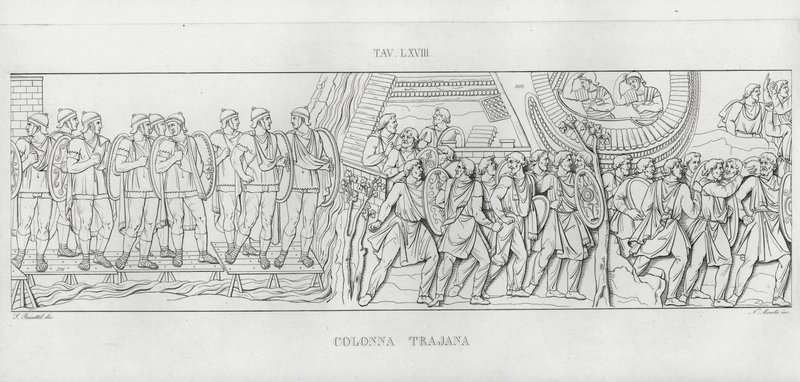 La Colonna Trajana, Coluna de Trajano de Italian School