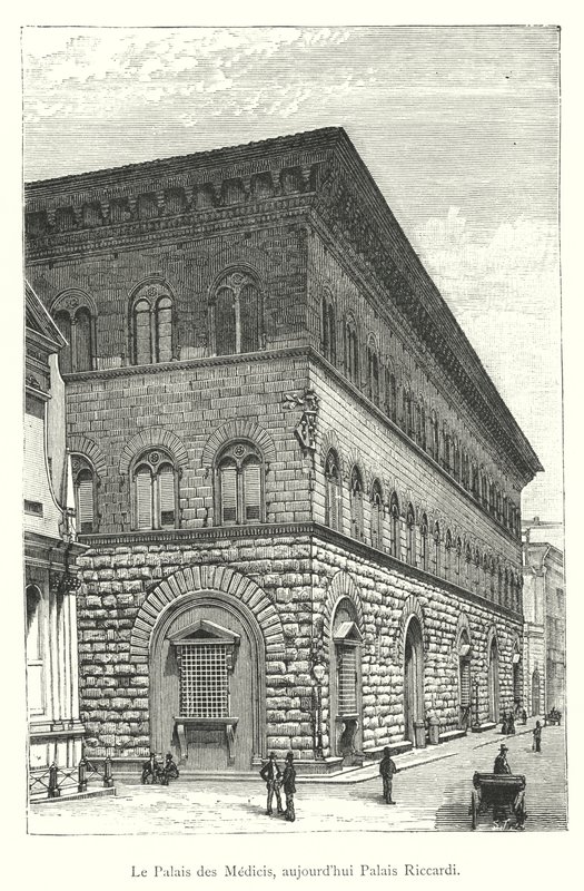 Palazzo dei Medici, agora Palazzo Riccardi (gravura) de Italian School