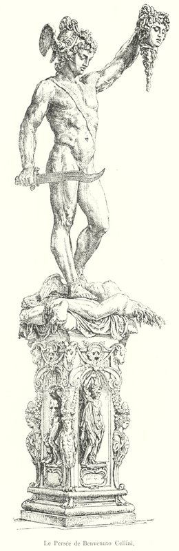 Le Persee de Benvenuto Cellini (gravura) de Italian School