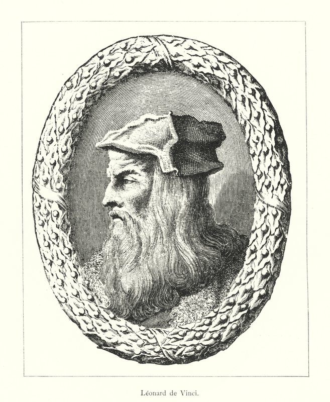 Leonardo da Vinci (gravura) de Italian School