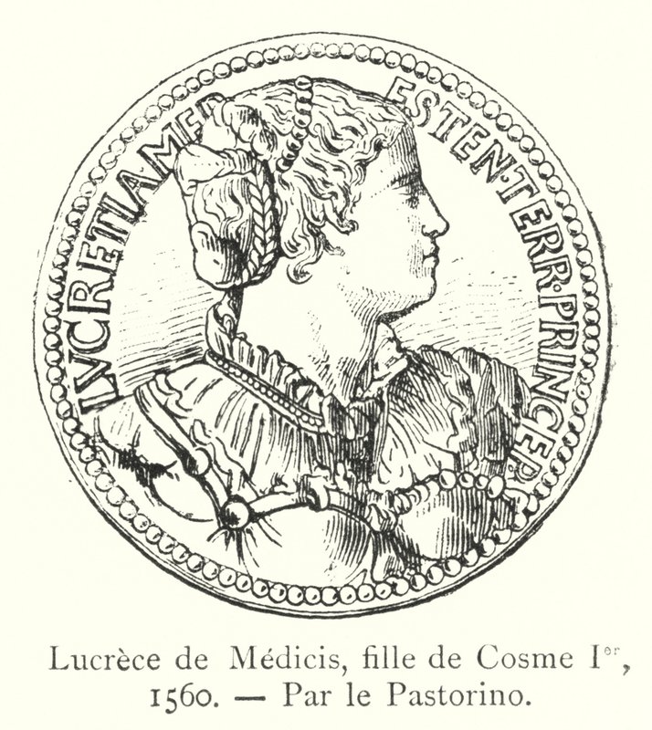 Lucrece de Medicis, filha de Cosimo I de Italian School