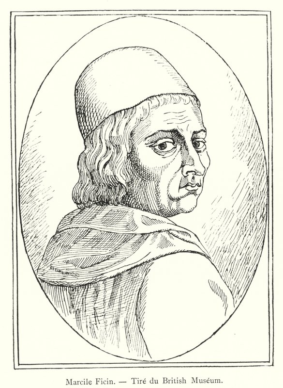Marcile Ficin, Tire du British Museum (gravura) de Italian School