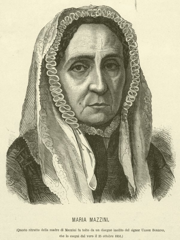 Maria Mazzini (gravura) de Italian School