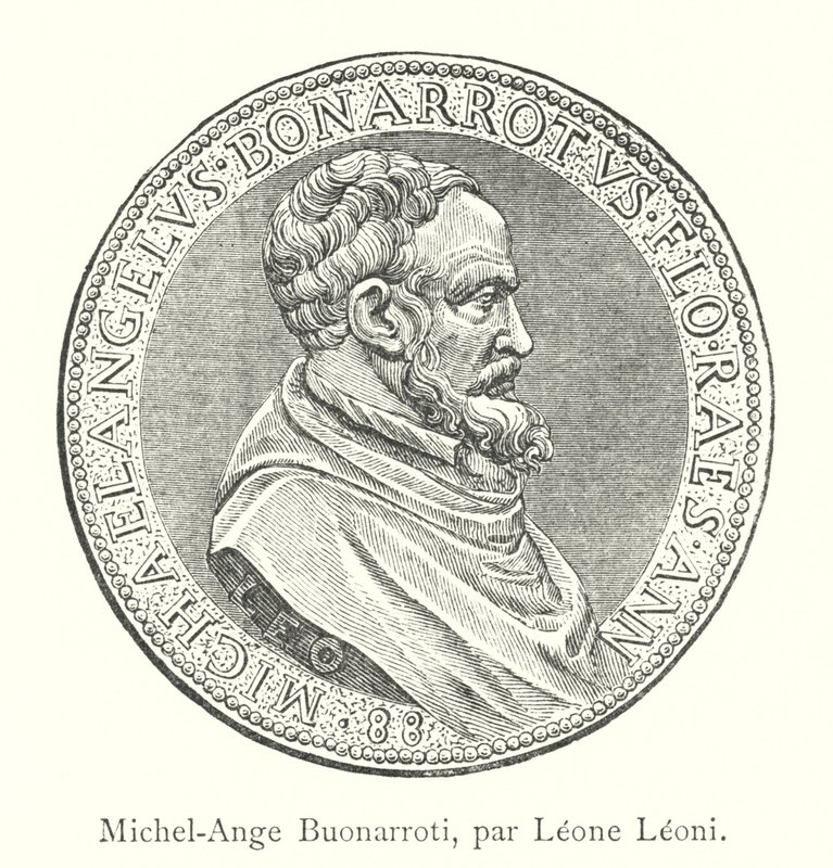 Michel-Ange Buonarroti, de Leone Leoni (gravura) de Italian School