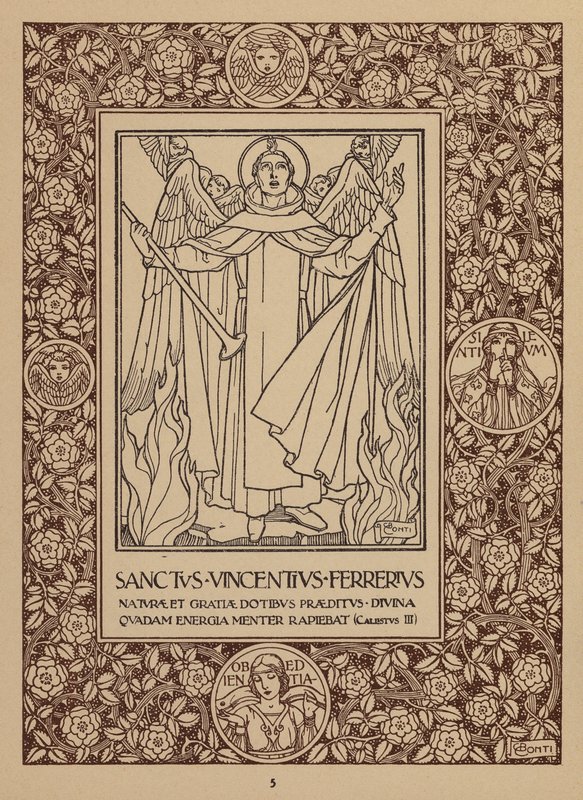 Página da brochura do San Domenico Palace Hotel, Taormina (litografia) de Italian School