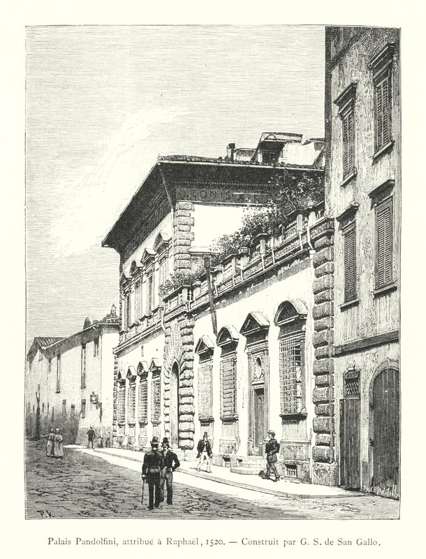 Palais Pandolfini, atribuído a Rafael de Italian School