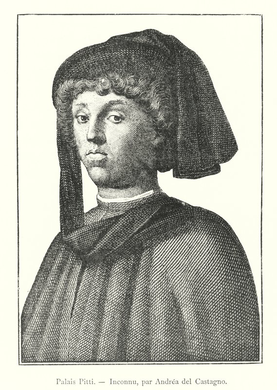 Palais Pitti, Inconnu, de Andrea del Castagno (gravura) de Italian School