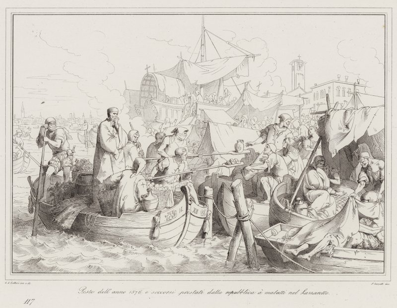 Peste do ano 1576, e alívio dado pela República aos doentes do Lazaretto de Italian School