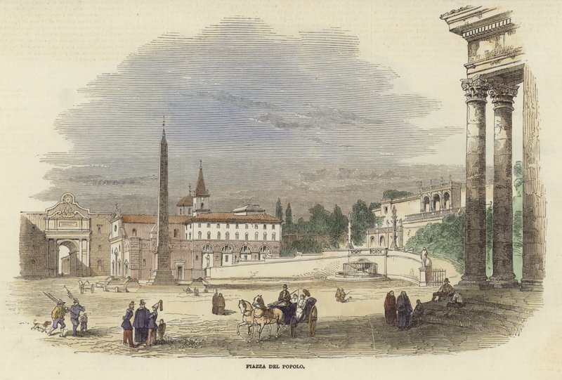 Piazza del Popolo de Italian School
