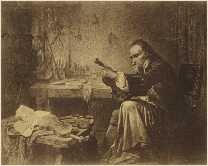 Retrato de Antonio Stradivari de Italian School
