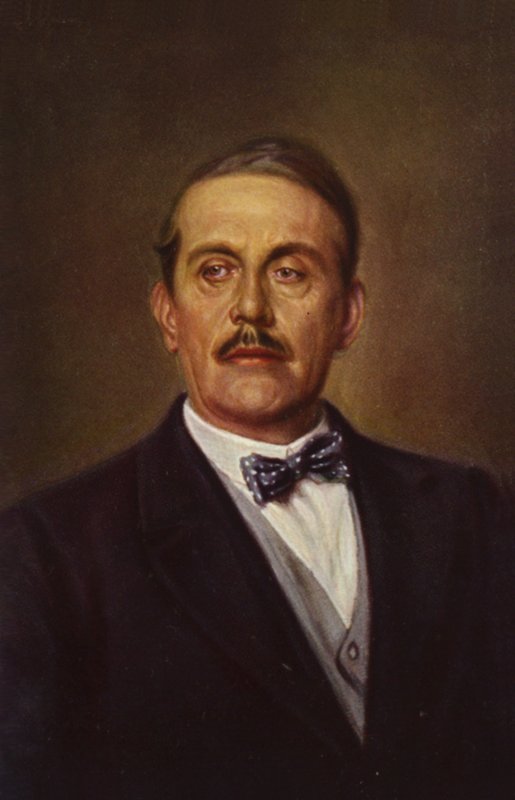 Retrato de Giacomo Puccini (litografia a cores) de Italian School