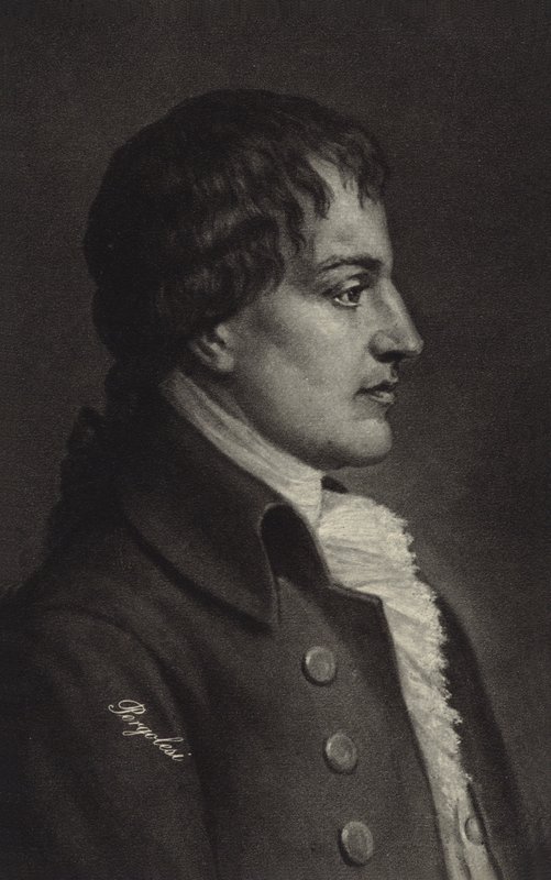 Retrato de Giovanni Battista Pergolesi de Italian School