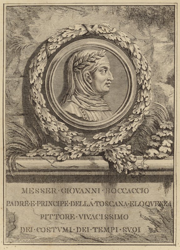 Retrato de Giovanni Boccaccio de Italian School