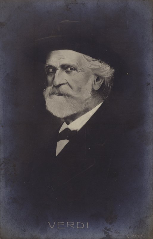 Retrato de Giuseppe Verdi de Italian School