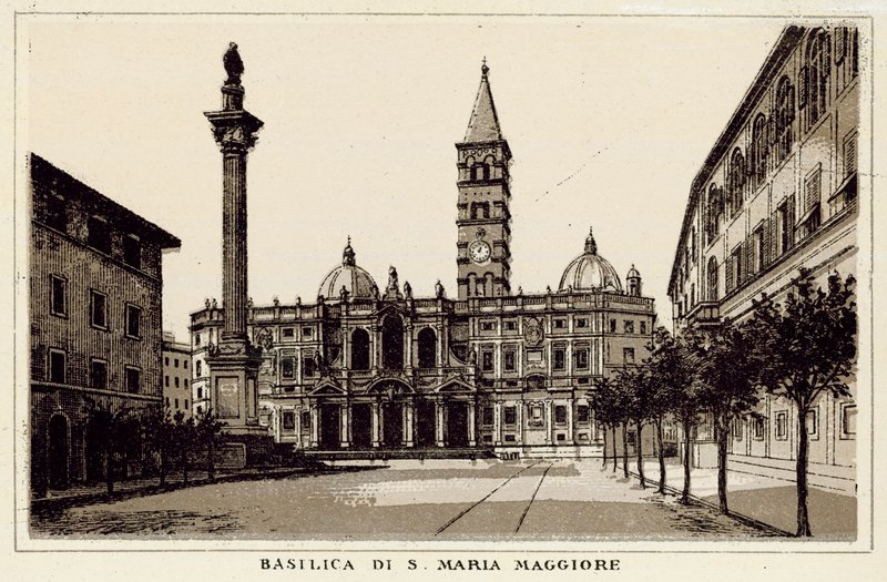 Roma: Basílica de Santa Maria Maior (Litho) de Italian School