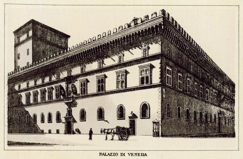 Roma: Palazzo Di Venezia (Litho) de Italian School