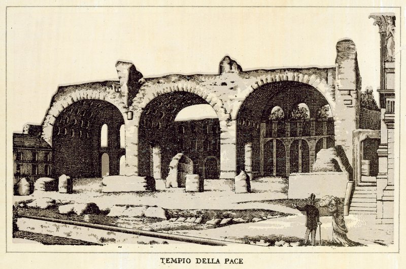 Roma: Templo da Paz (litho) de Italian School