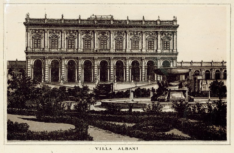 Roma: Villa Albani (litho) de Italian School