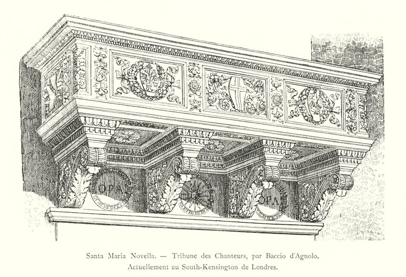 Santa Maria Novella, Tribuna dos Cantores, de Baccio d