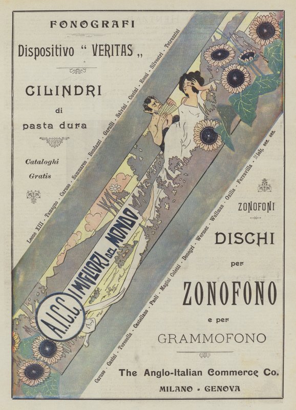 The Anglo-Italian Commerce Co (litografia a cores) de Italian School