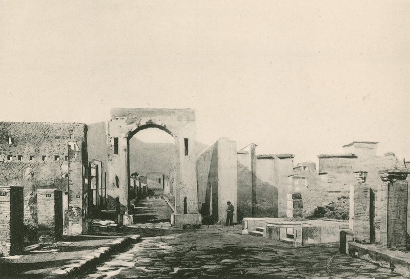 O Arco de Calígula como é (gravura) de Italian School
