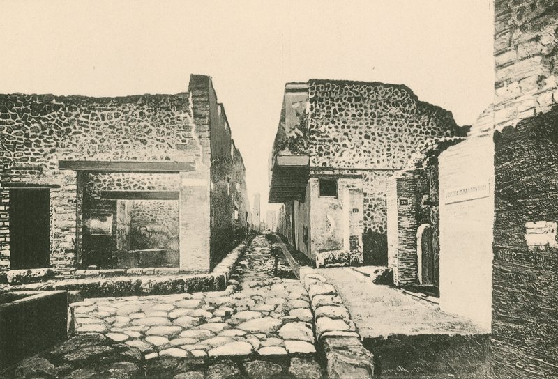 A Casa da Varanda Pensiles como é (gravura) de Italian School