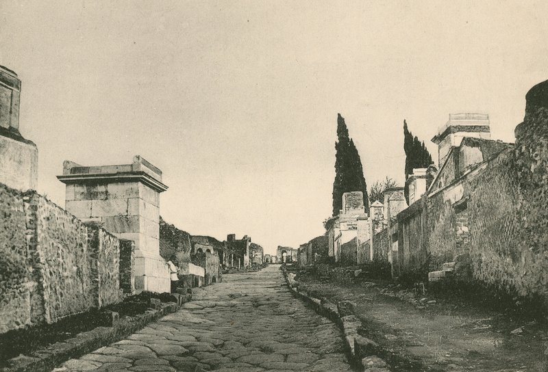 A Rua dos Túmulos como é (gravura) de Italian School
