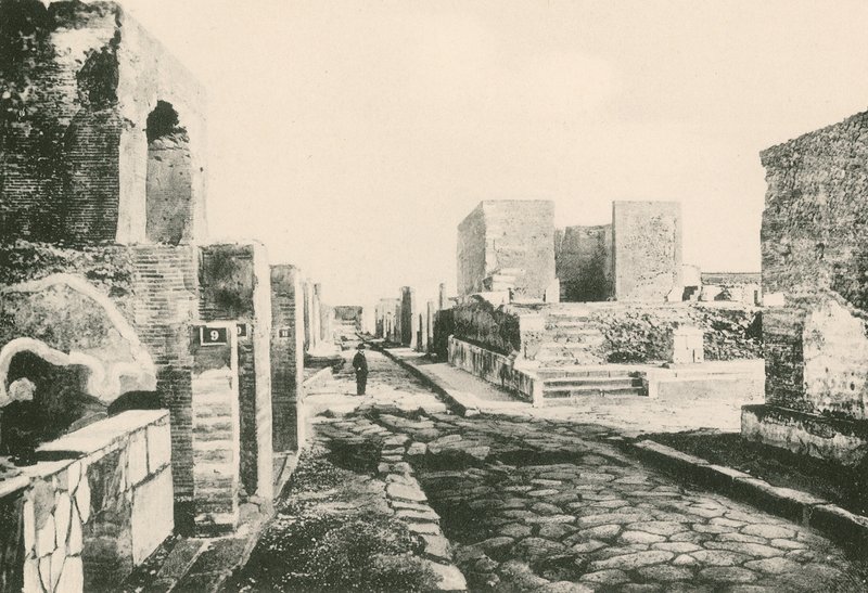 O Templo da Fortuna como é (gravura) de Italian School