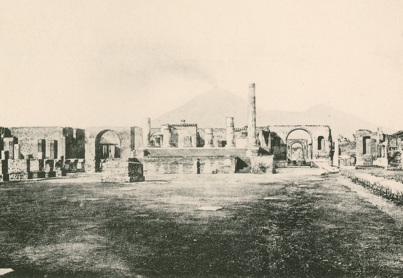 O Templo de Jove no Fórum Civil como é (gravura) de Italian School
