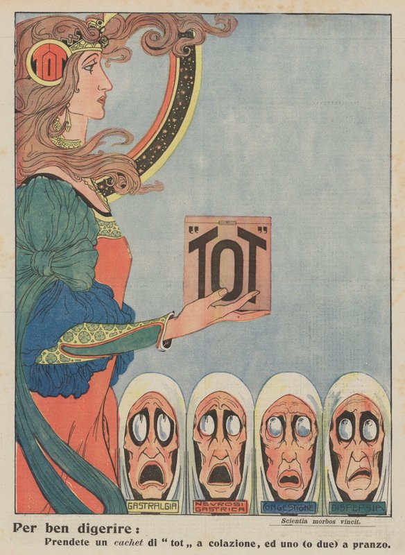 Tot (litografia a cores) de Italian School