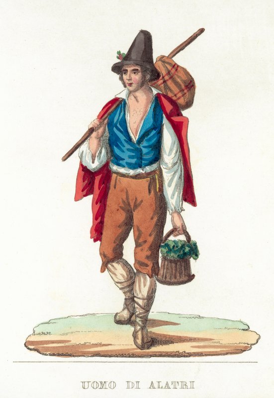 Man Of Alatri (gravura colorida) de Italian School