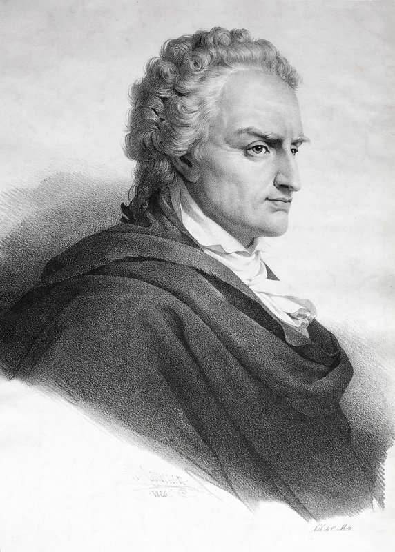 Vittorio Alfieri, dramaturgo e poeta italiano (gravura) de Italian School