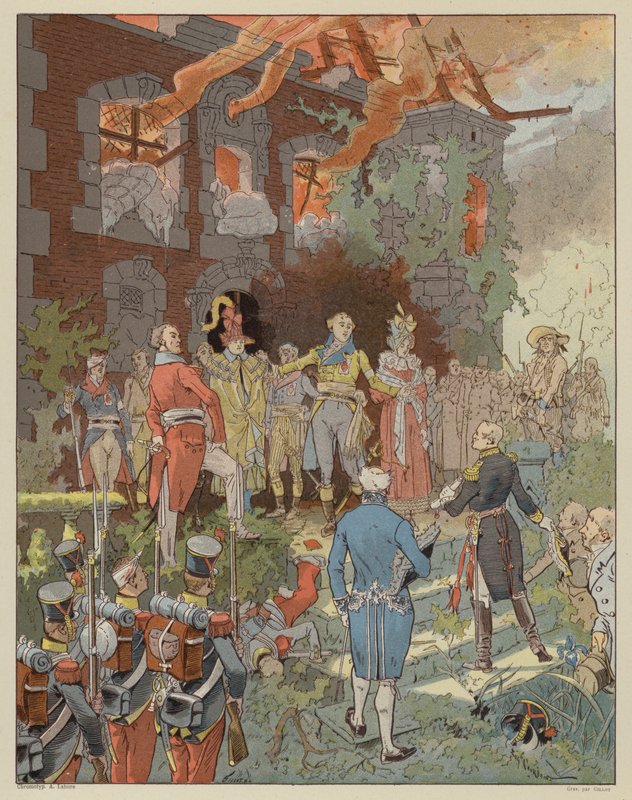 Cena de La Dame de Gai-Fredon, de Quatrelles (Ernest L