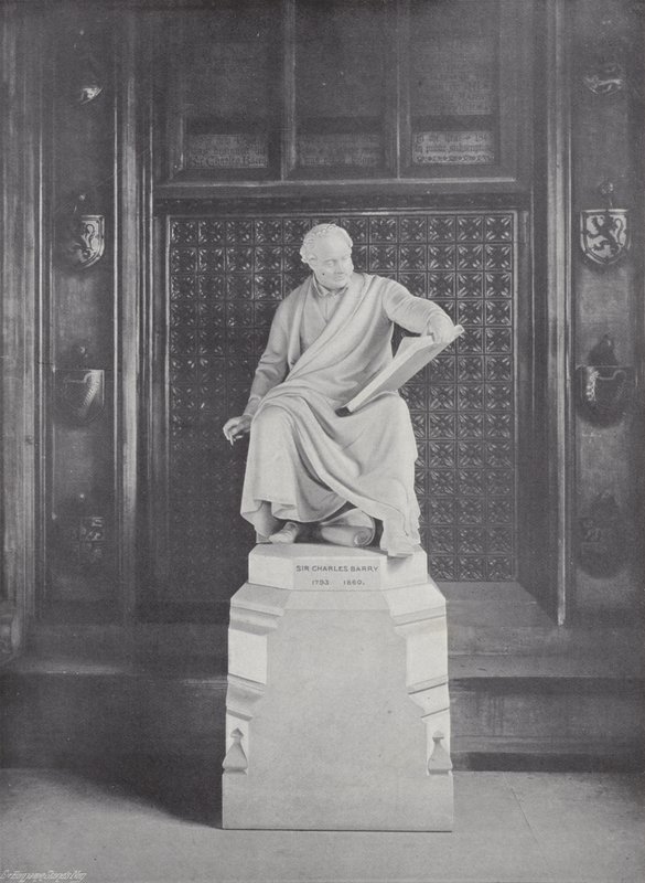 Estátua de sir charles barry de J. Benjamin Stone