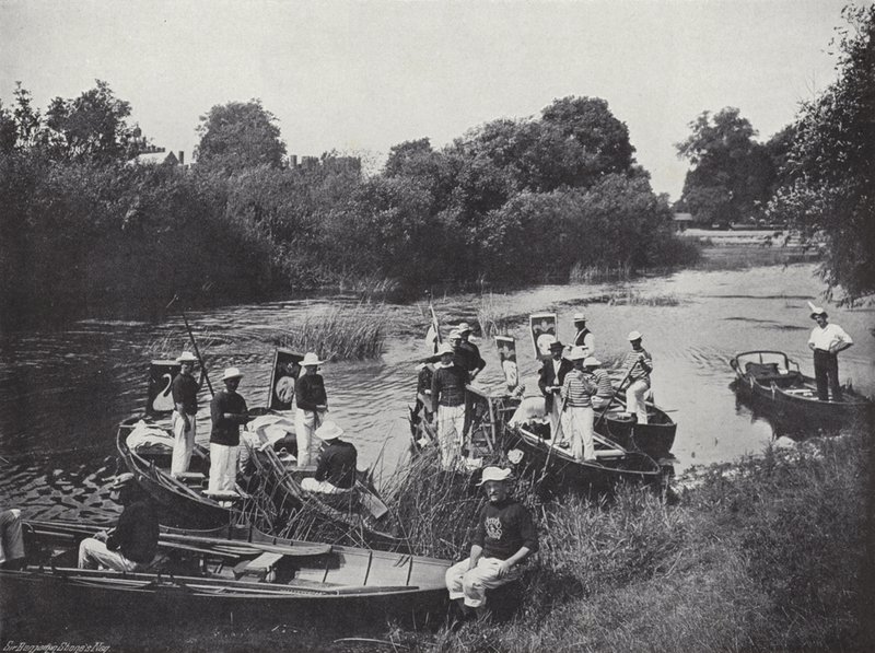 Swan upping on the Thames, o encontro de J. Benjamin Stone