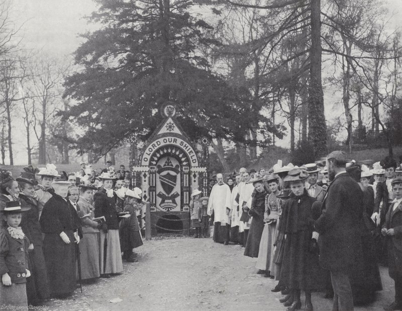 Tissington bem vestir, serviço no poço de teixo de J. Benjamin Stone