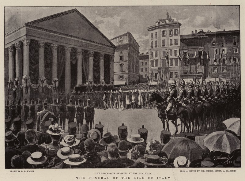 O funeral do rei da Itália de J. J. Waugh